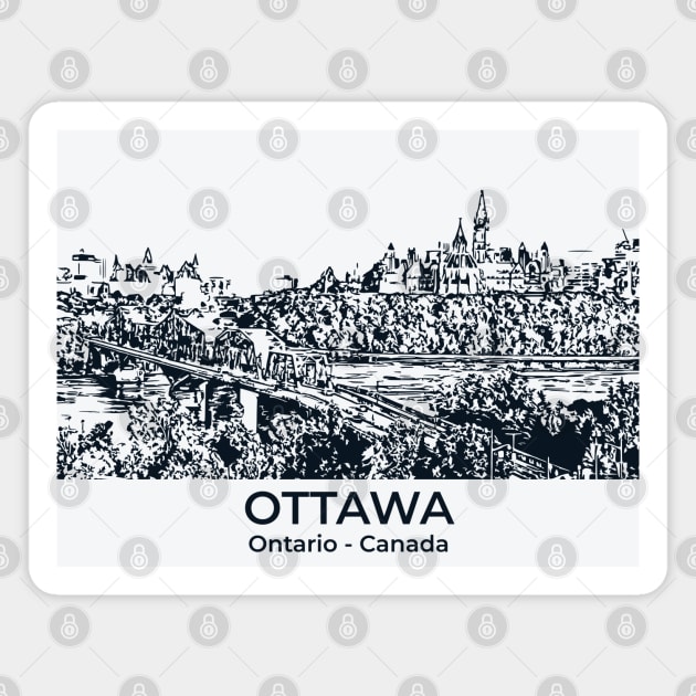 Ottawa - Ontario Magnet by Lakeric
